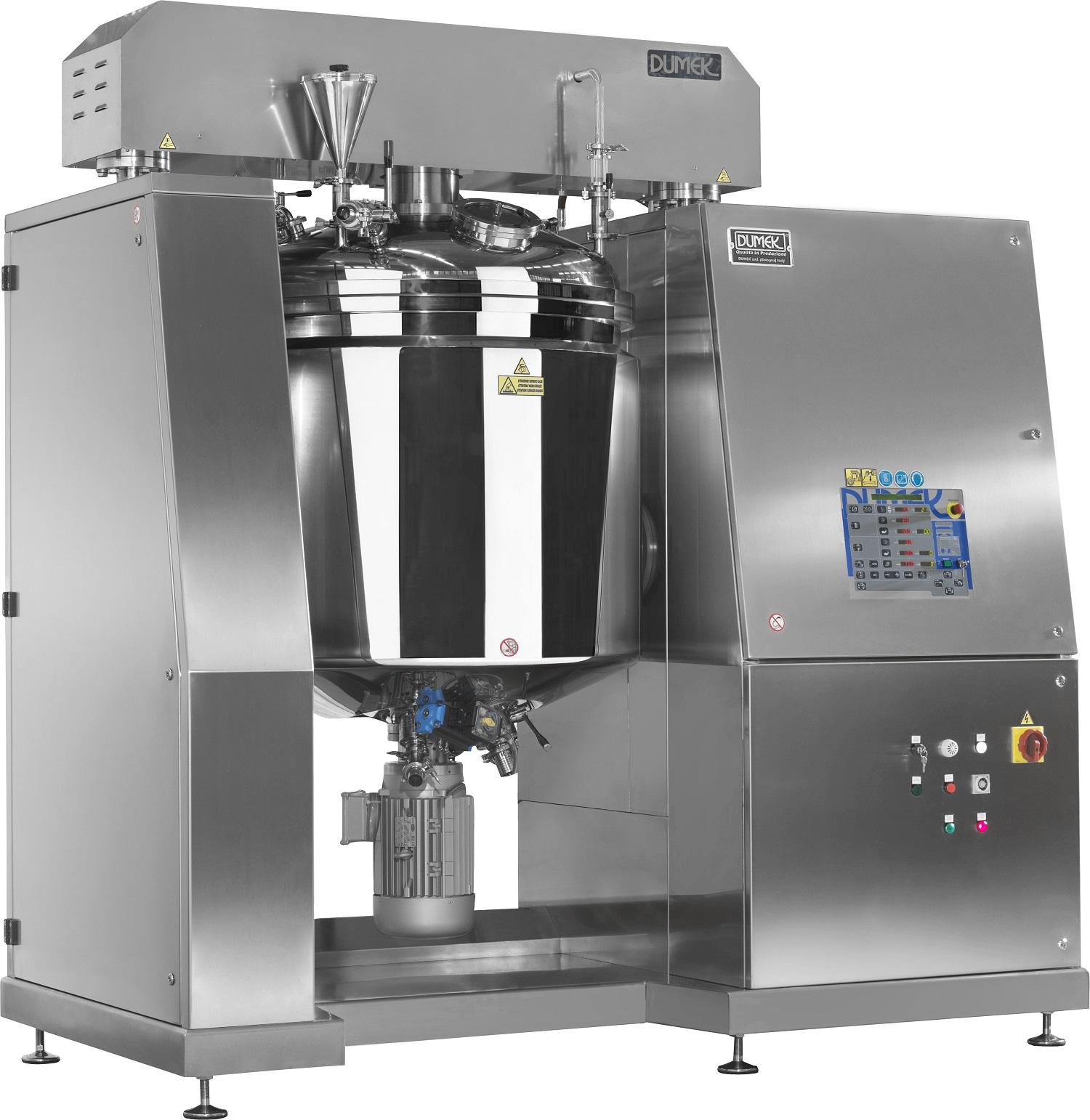 VACUUM TURBO-EMULSIFIERS 150 AND 1000 BY DUMEK: THE BEST TECHNOLOGY TO PROCESS LIQUID AND CREAMY PRODUCTS